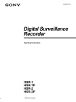 Digital surveillance recorder User manual