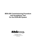 BDS-256 Commissioning Procedure and Acceptance Test for the