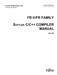 FR-V/FR FAMILY SOFTUNE C/C++ COMPILER MANUAL