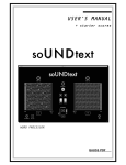 soUNDtext User`s Manual