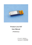 Product Line CST User Manual