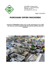 PURCHASE OFFER MACHINES