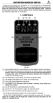 DISTORTION MODELER DM100 1. CONTROLS