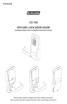 CO-100 OFFLINE LOCK USER GUIDE