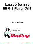 Lassco Spinnit EBM-S Paper Drill