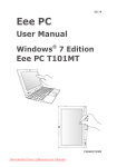 ASUS Eee PC T101MT User Guide Manual