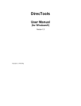 DirecTools User Manual for Windows