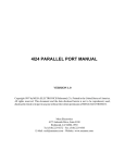 4I24 PARALLEL PORT MANUAL