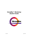 VersaMax Workshop Student Guide, GFN-034