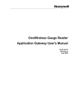OneWireless Gauge Reader Application Gateway User`s Manual