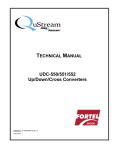 UDC-550/551/552 Up/Down/Cross Converters