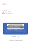 User manual DTT VoIP-GSM 4 channel gateway