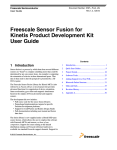 Freescale Sensor Fusion for Kinetis Product Development Kit User