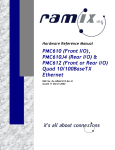 PMC610 (Front I/O), PMC610J4 (Rear I/O