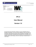 IPC-5 User Manual Version 1.0
