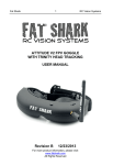 Fat Shark ATTITUDE V2 FPV GOGGLE - User Manual