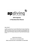 APD Projection A Theoretical Dive Planner