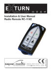 Installation & User Manual Radio Remote RC