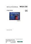 INSTALLATION MANUAL WGA