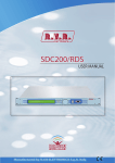 SDC200/RDS - RVR Elettronica SpA Documentation Server
