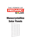 User Manual Monocrystalline Solar Panels