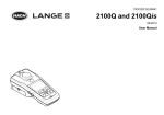 Hach Lange 2100Q Portable Turbidimeter User Manual