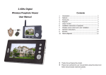 2.4GHz Digital Wireless Peephole Viewer User Manual