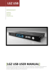 LGZ USB USER MANUAL