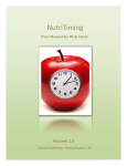 Get NutriTiming® Advantage Manual