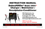 INSTRUCTION MANUAL Charger / Maintainer