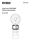 Large Vane CFM/CMM Thermo-Anemometer