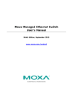 Moxa Managed Ethernet Switch User`s Manual