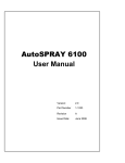 AutoSPRAY 6100 User Manual