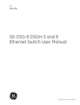 GE-DSG-8 DSGH-5 and 8 Ethernet Switch User Manual