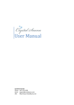User Manual - Crystal Sauna