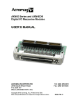 AXM-D Series and AXM-EDK User`s Manual