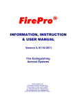 INFORMATION, INSTRUCTION & USER MANUAL