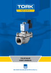 PULSE VALVE USER`S MANUAL