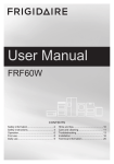 User Manual - Frigidaire