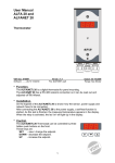 User Manual ALFA 20 and ALFANET 20