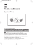 S20 Multimedia Projector