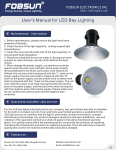 User`s Manual for LED Bay Light .cdr