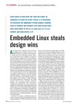 Embedded Linux steals design wins