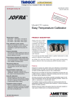 Ametek - Jofra ETC125A Portable Dry Block Calibrator