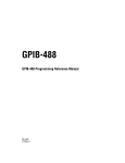 GPIB-488 Programming Reference Manual