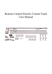 Remote Control Electric Curtain Track User Manual