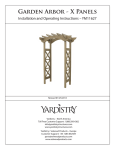 Garden Arbor - X Panels