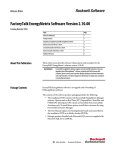 FactoryTalk EnergyMetrix Software Version 2.10.00 Release Notes