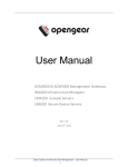 Opengear User Manual