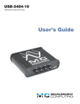 USB-2404-10 User`s Guide